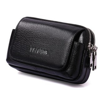 Genuine Leather Waist Bag - Multi-Functional Phone Holder