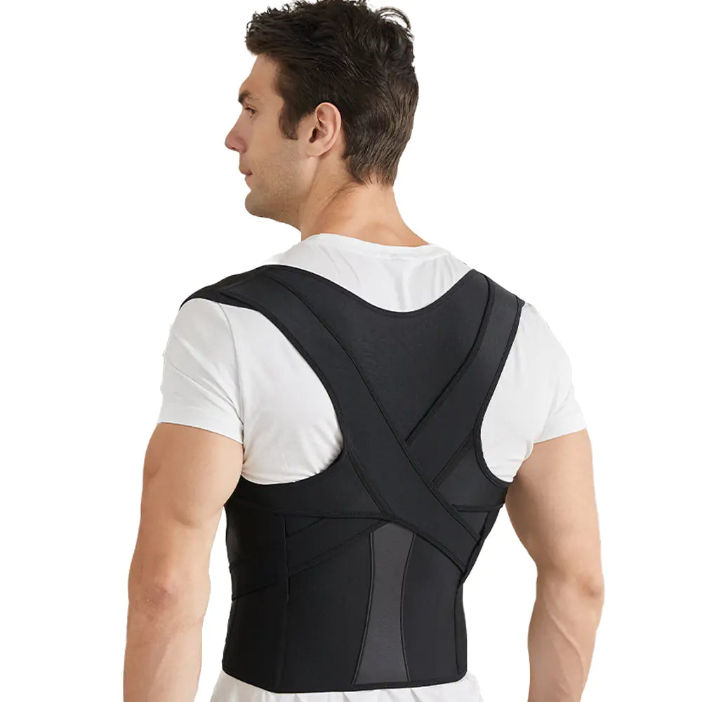 Posture Corrector for Adults and Students - Breathable Black