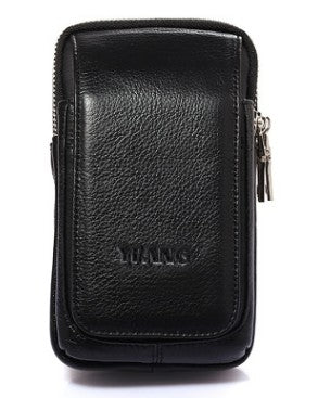 Genuine Leather Waist Bag - Multi-Functional Phone Holder